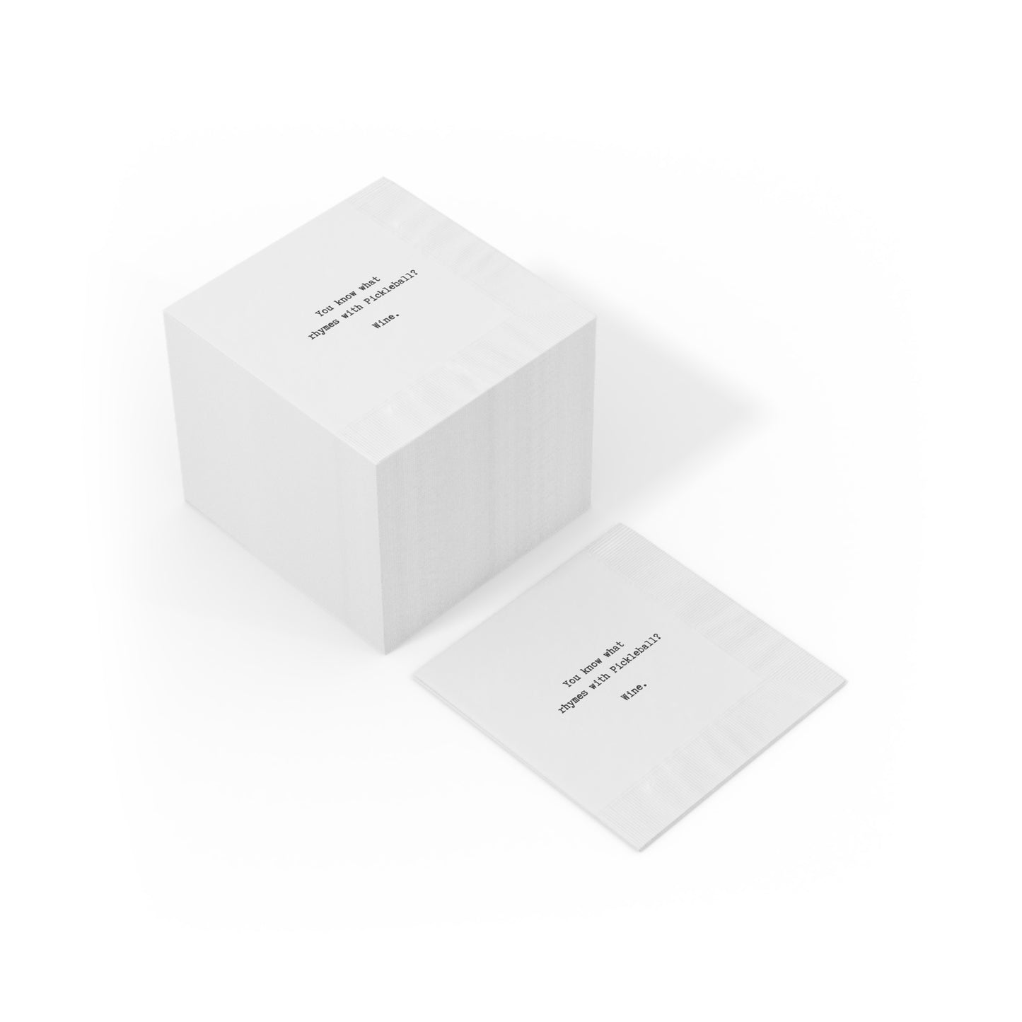 Pickleball Napkins (for Wine Lovers)