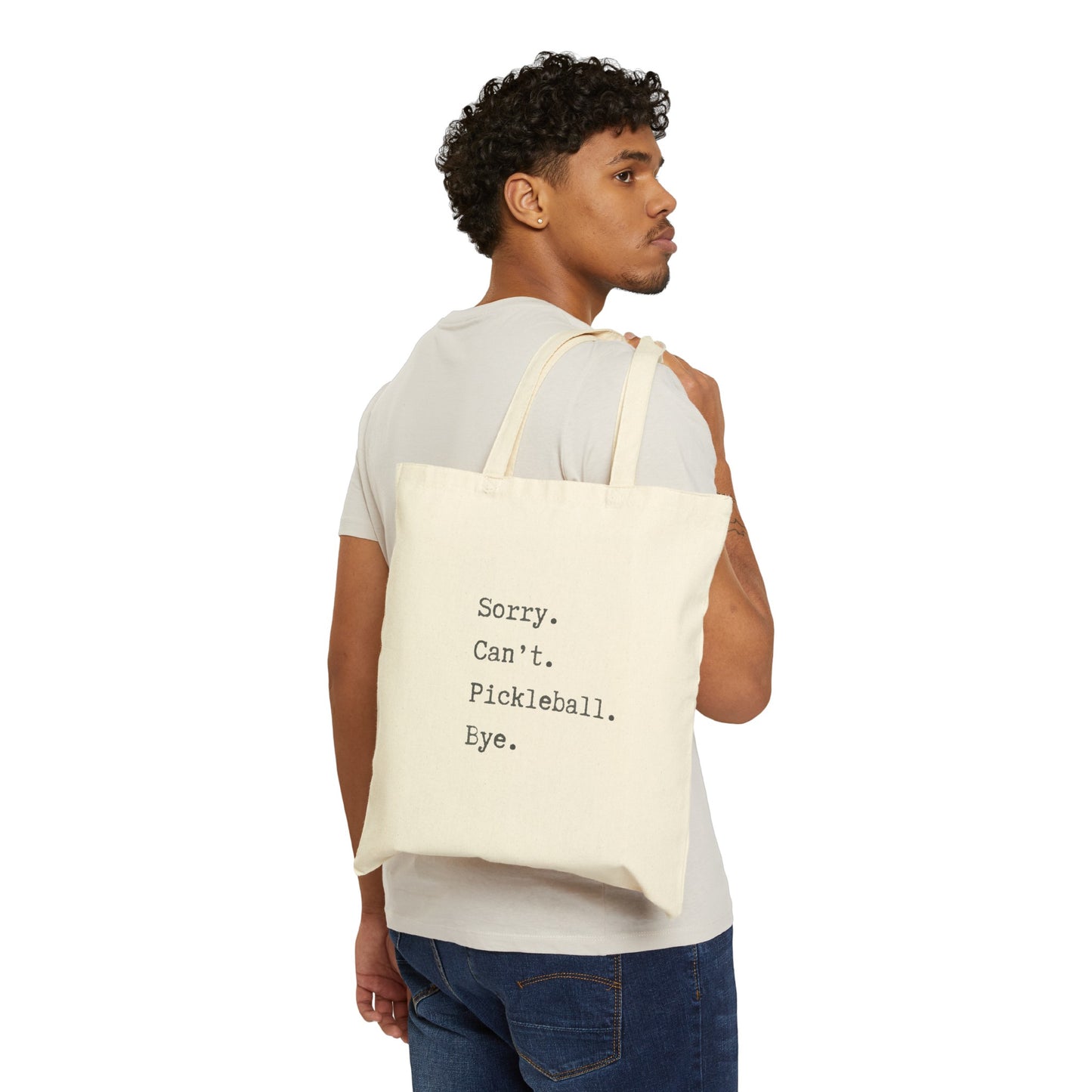 Sorry. Can't. Pickleball. Bye! Woven Tote Bag