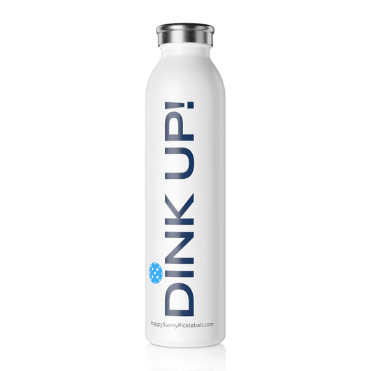 Slim 20oz Water Bottle (navy text)