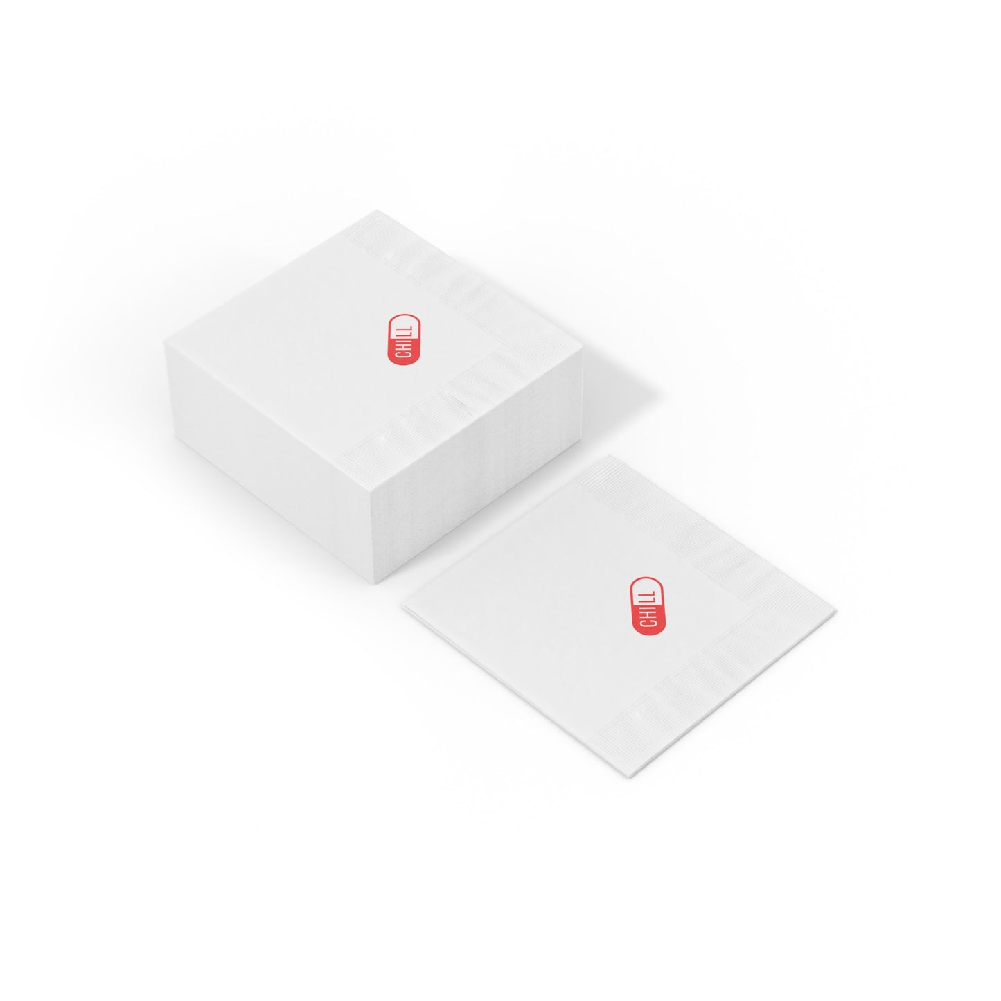 "Take a Chill Pill" Napkin (red)