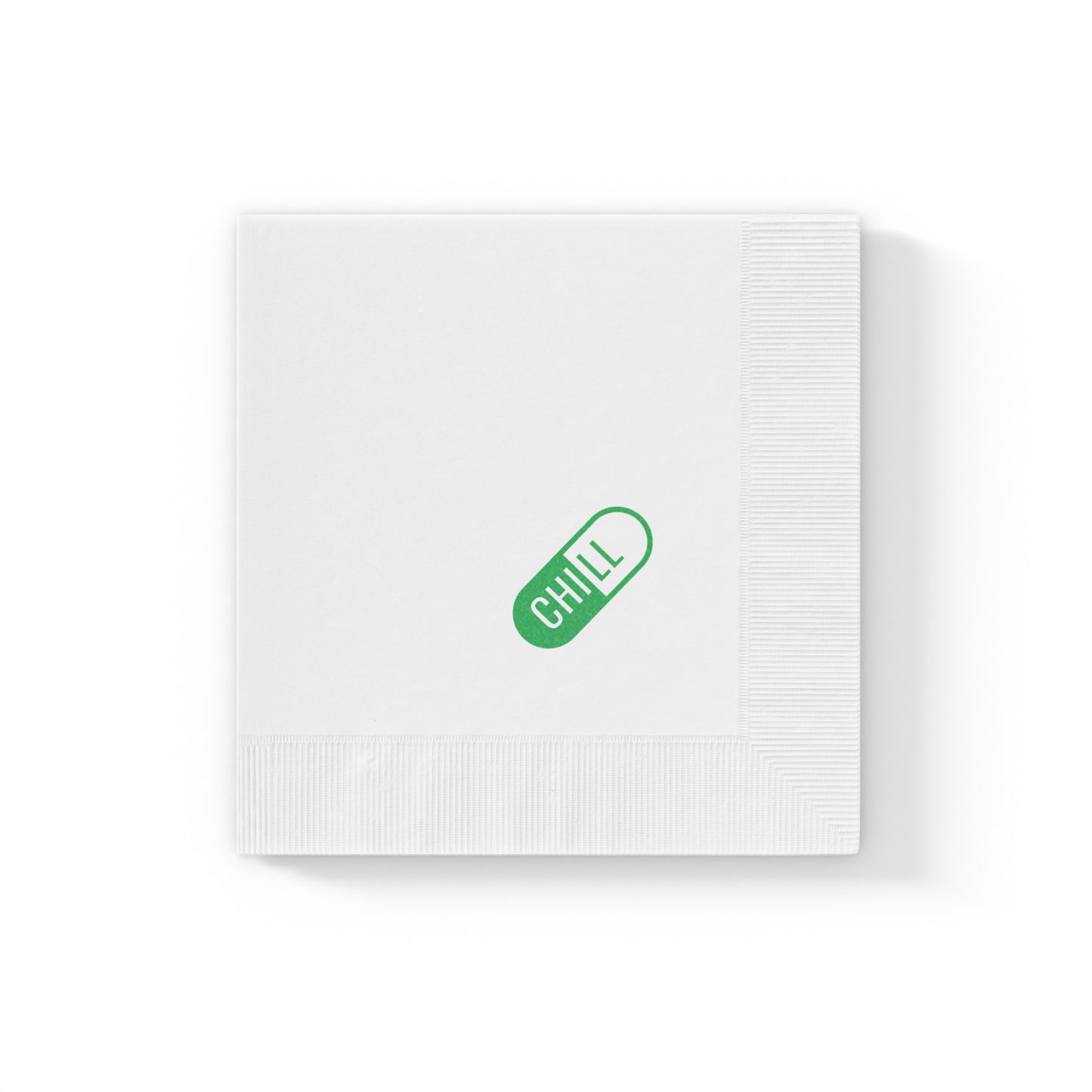 "Take a Chill Pill" Napkin (green)