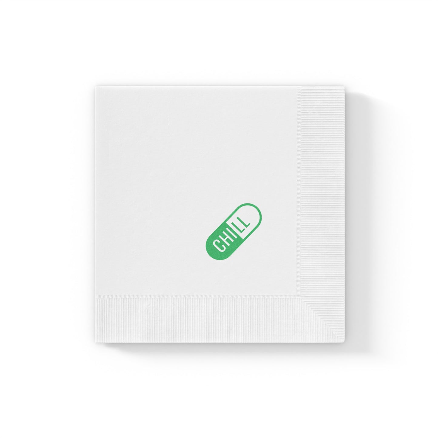 "Take a Chill Pill" Napkin (green)