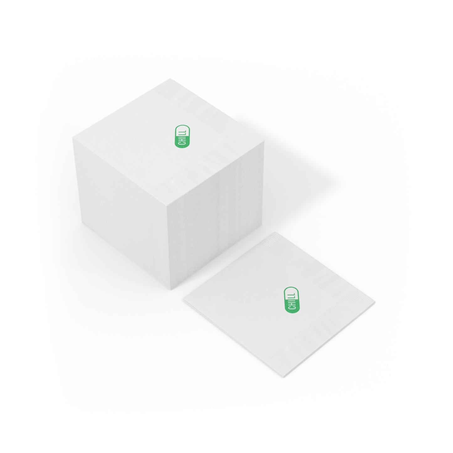 "Take a Chill Pill" Napkin (green)