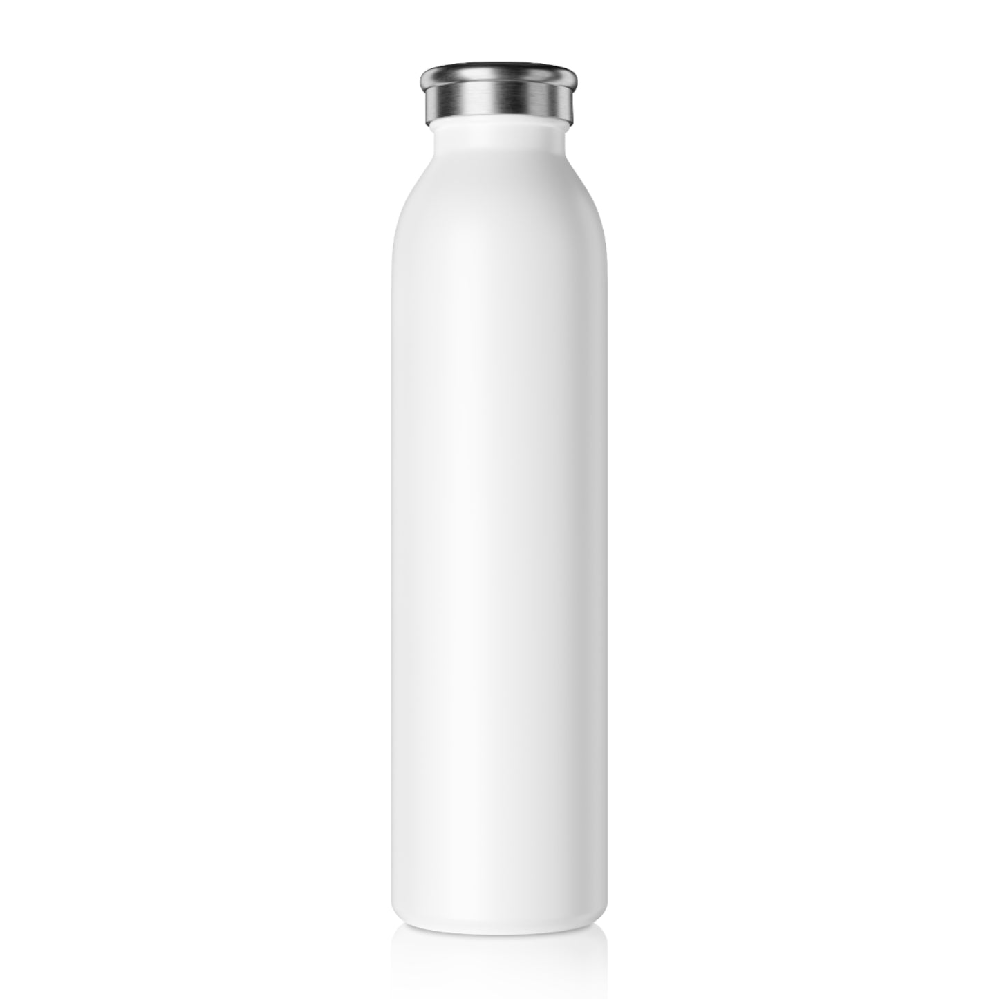 Slim 20oz Water Bottle (blue text)