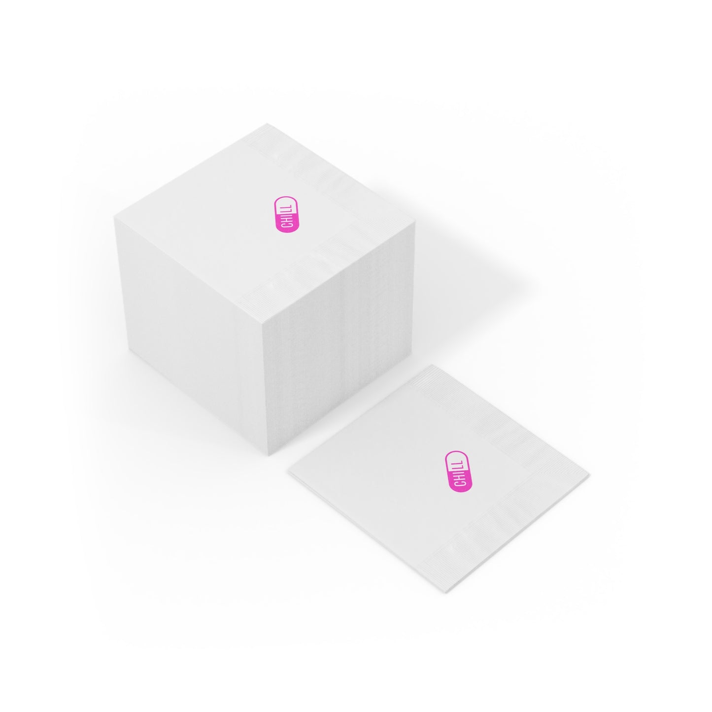 "Take a Chill Pill" Napkin (pink)