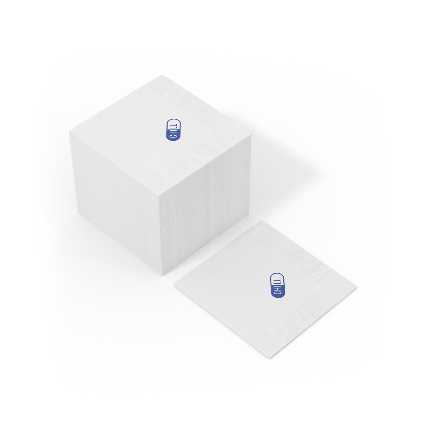 "Take a Chill Pill" Napkin (blue)