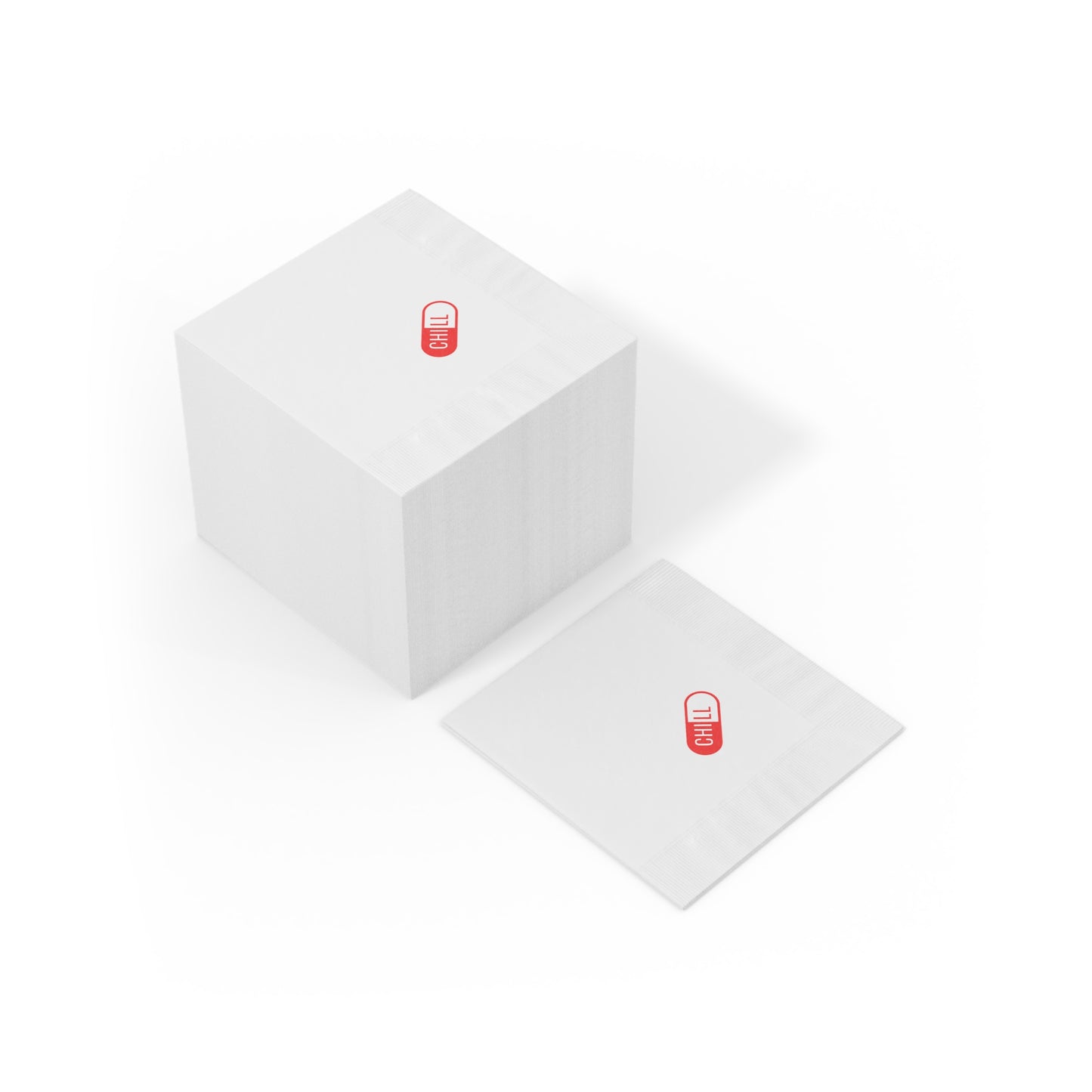 "Take a Chill Pill" Napkin (red)