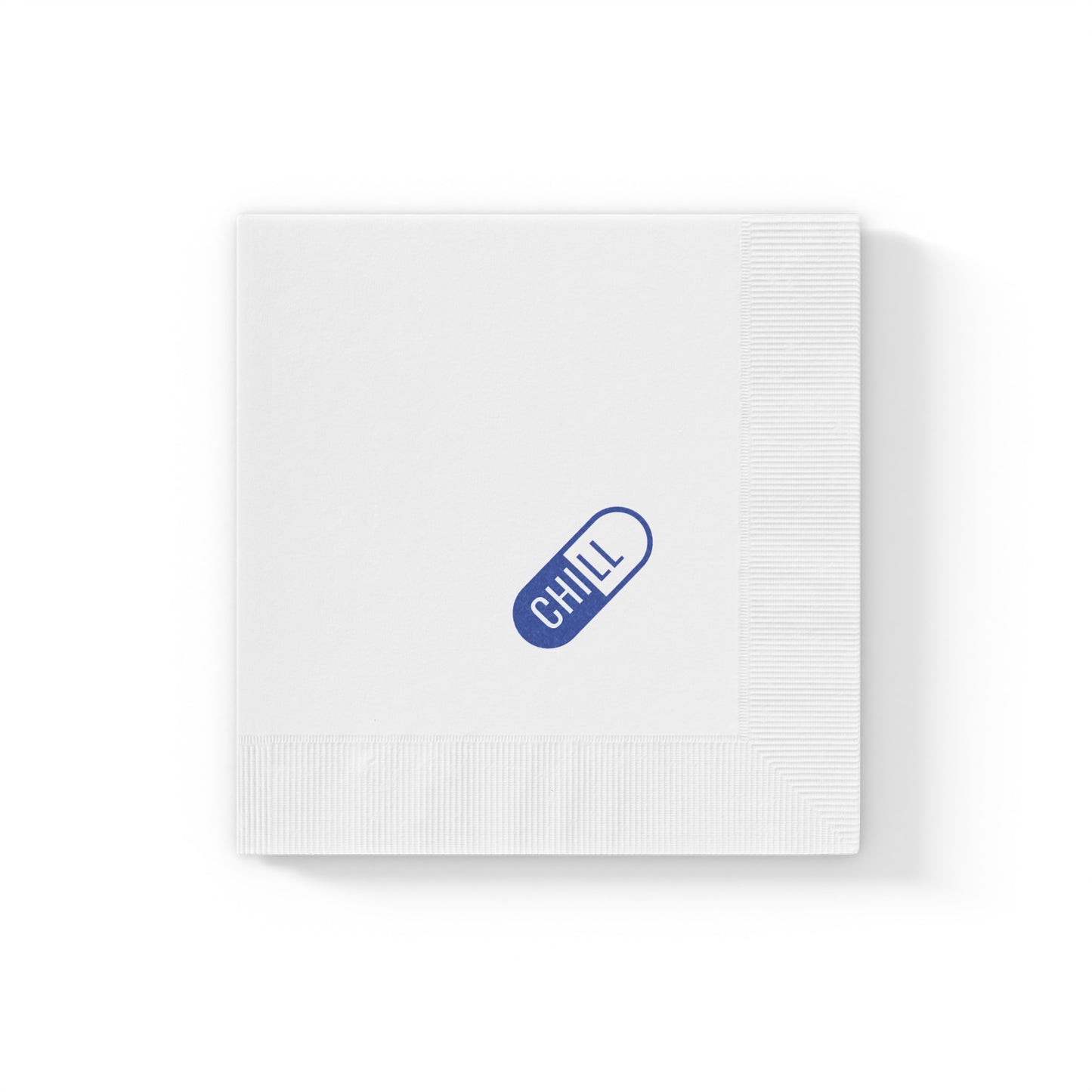 "Take a Chill Pill" Napkin (blue)