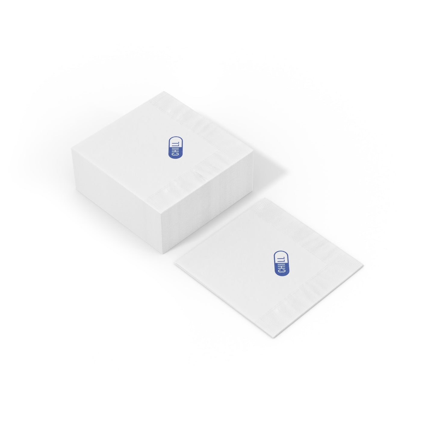 "Take a Chill Pill" Napkin (blue)